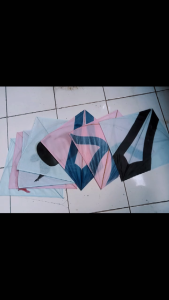 (TERMURAH) Layangan Kertas Pulas per5pcs warna dan motif random