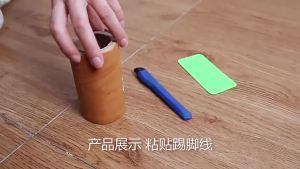 1 Roll 8cmx5m Self-adhesive Tape Wood Grain Waterproof Tape Strong Adhesive Tape Furniture Landscaping Door Frame Floor Skirting