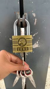Ổ khóa cửa ZORO 6 phâncàng ngắnđầu báo chìa kiếm cao cấp chống nước chống gỉchống trộm