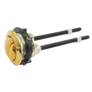 Double Flush Toilet Mechanical Top Flush Valve Dual Flush Gold Toilet Push Button Stainless Steel Toilet Water Tank Compatible