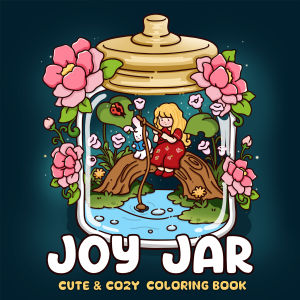 JOY JAR Bold-easy Patterns Coloring Book for Adults Cute Drawing Book Perfect Gift for Party and Birthday