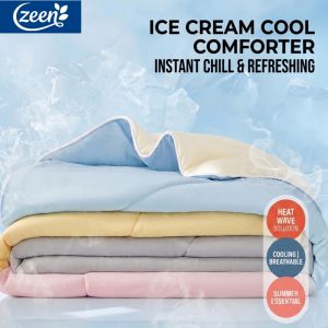 Zeen Quilt Blanket Cotton Summer Cool Quilt Summer Cool Quilt Skin Friendly Air Conditioning Quilt Summer Pure Cotton Machine Washable Summer Quilt
