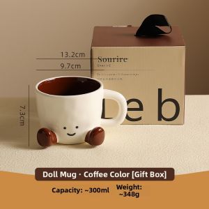 Xionggu Group | Cute Aesthetic Mug for Couples and Women Ceramic