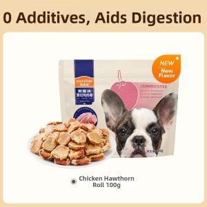 MYFOODIE | Duck Meat and Pear Chicken Dry Treats for Small and Medium Puppies  Training and Teething