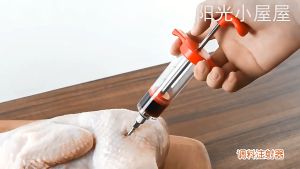 Seasoning Spice Syringe Kitchen Cooking Tool Accessories Stainless Steel Needle Barbecue Turkey Meat
