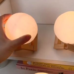 Fantasy 3D moon night light creative ins style table lamp bedside table net red girl star small lamp LED Moon Light Lamp Lunar Light Lamp