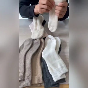 Winter Warm Socks Men Women Stoking Thermal Sock For Winter Merino Wool Cashmere Confinement Socks 保暖袜子 Stokin Sejuk