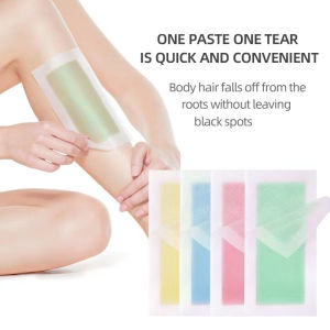 10pcs Hair Removal Wax Strips Papers Calf Underarm Arm Hair Removal Wax Depilatory Disposable Pape Strips / Facial Body Arms Legs Underarm