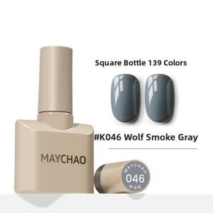 Maychao | Cherry Red Gel Polish White Effect Long-lasting