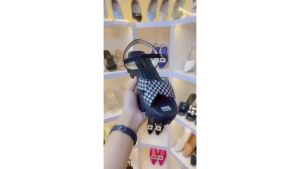Sandal Wanita Korean Sepatu Wedges Square Compy Strap Tali Kekinan