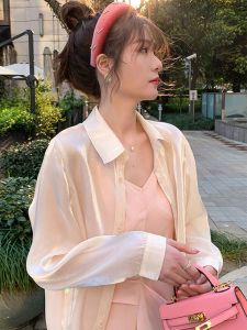 chaqi | UV Protection Pearl Gloss Womens Shirt