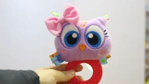 [Little B House] Newborn Baby Round Rattles Teether Soft Infant Rattle Toy 牙胶摇铃 Rattle Bayi Teethers Bayi - BT44