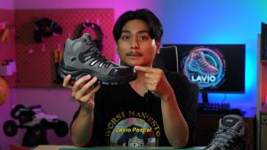 Sepatu Safety Lavio Pascal Pria Boots High Booster Mood Hiking Proyek Outdoor Touring