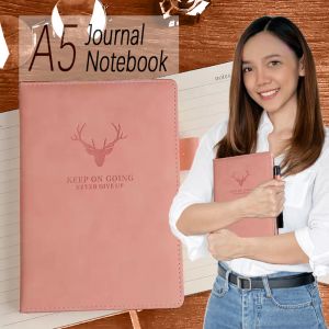 Ultra Thick High Quality Retro Textured Waxy Leather Cover 360 Pages A5 Journal Notebook Daily