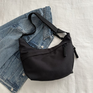 Fashionable Large Capacity Nylon Dumpling Shaped Shoulder Bag for Women Spring 2024 New Korean Style Versatile Single Crossbody Bag