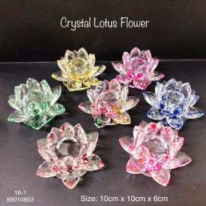 Fengshui Crystal Lotus Flower Lucky Charm