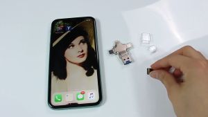 2TB ของแท้ HP ด้วย แฟลชไดรฟ์ OTG โลหะ Type-C และ Micro USB สำหรับแล็บท็อป และสามารถใช้สำหรับ iPhone iOS