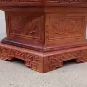 ĐÔN GỖ-KIỂU LỤC NĂNG CAO 20CM MẶT 30CMX30CM