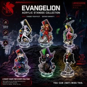 Bandai | Evangelion Neon Genesis Asuka Rei Ayanami Shinji Ikari Acrylic Standee Creative Desk Decoration DropShipping