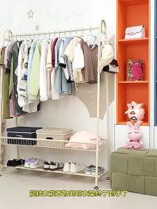 Household Clothing and Bag Rack