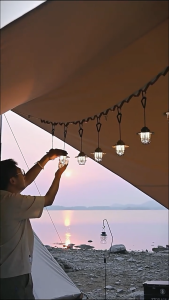 UNI ACE Retro LED Camping Lantern with Tungsten Mode & USB Rechargeable 4Modes Dimmable Waterproof Portable Outdoor Light