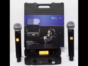 G714 ORIGINAL MIC WIRELESS PROFESIONAL DUAL UHF VOKAL ARTIS MICROPHONE MIK WIRELES SEPASANG MIKROPO