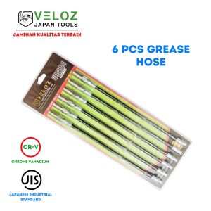 VELOZ (ISI 6PCS) HOSE HAND GREASE SET selang pompa gemuk isi 6 pcs