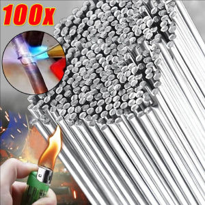 100pcs Aluminum Welding Rods Universal Low Temperature Welding Cored Multipurpose Copper Aluminum Repair Rods for Welding Alloy Stainless Galvanized Steel Copper