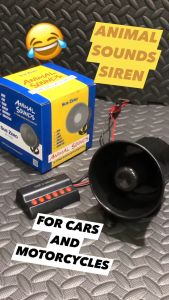 Car Siren Horn 6 Tone with Switch Animal Sounds - 12V
