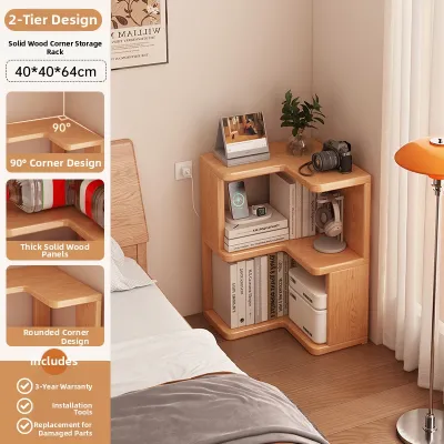 CHUJUN | Corner Bookshelf Storage Cabinet Multi-Layer Simple Bookshelf