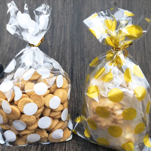 100Pcs Plastik Bungkus Makanan / Tas Kemasan Permen Biskuit / Tas Kemasan Makanan Individual