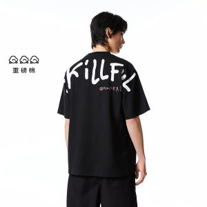 เสื้อยืดคู่รักแขนสั้นพิมพ์ลายปักผ้าฝ้ายหลวมๆ สำหรับผู้ชาย Jack Jones Spring 2025 เสื้อยืดคอกลมแขนสั้นทรงหลวมสบายๆ