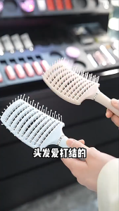 Lược Chải Tóc Uốn Cong Pastel - Lược Đệm Khí Mát Xa Da Đầu Tạo Kiểu Tóc Xoăn Dài Gỡ Rối Tạo Kiểu Tiện Lợi