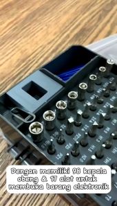 Obeng Set 115 in 1 Kepala Magnetic Alat Perkakas Perlengkapan Service Komputer Laptop Kamera Hp Jam Tangan Drone Radio