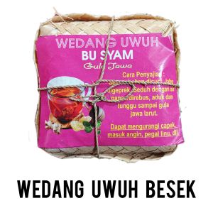 Wedang uwuh spesial gula Jawa - wedang uwuh besek - wedang tradisional Jogja - wedang uwuh Bu Syam isi 5 - minuman kesehatan alami