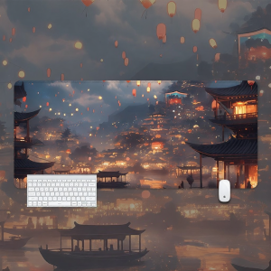KALLDUN | Bàn Đệm Thicken Chống Trượt Phong Cách Cảnh Quan Mực Rửa Kích Thước Lớn
