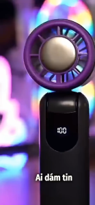 Quạt Cầm Tay Tốc Độ Cao Làm Lạnh Siêu Dẫn Quạt Nhỏ Có Thể Sạc Lại Di Động Cho Du Lịch Cắm Trại Ngoài Trời Mùa Hè