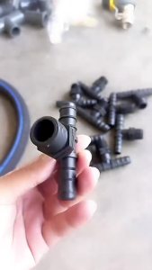 10pcs Set Tee Konektor 16x1/2"x16mm Fitting Pipa Presisi Untuk Uniring 12/25 16/25