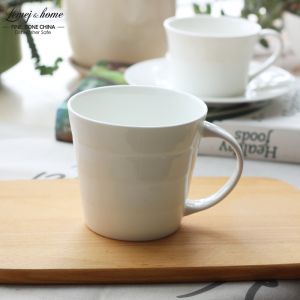 Cốc Cà Phê Bằng Sứ Trắng Nguyên Chất Cốc Ăn Sáng Cốc Trà Sữa Đơn Giản Cốc Sứ Phong Cách Châu Âu Cốc Đựng Cà Phê Dùng Cho Mọi Lứa Tuổi