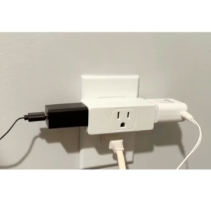 Multiple US Standard Extension Adapter US Standard Conversion Socket White Copper ABS Material AC 100-240V 50/60Hz 1875W