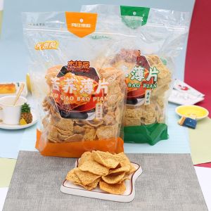 JieJieSheng Buckwheat Snack Thin Slices Puffed Snacks 228g Bag from Jiangsu Province China Net Content 228g Buckwheat Chips
