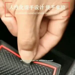 Honda WR-V 2023 2024 2025 2026 Interior Slot Mat 16 Pcs BLACK RED Car Accessories Slot Mat Antislip New Drawer Dust Cup Holder WRV