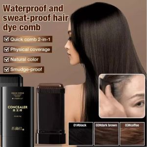 Waterproof and sweat-proof hair dye comb/Hair Dye Comb Applicator/Long Lasting Hair Color Pen Stick For White Gray Hair/No-Damage Hair Dye Hair Stick