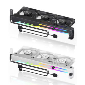 [Vktech] Graphics Card Cooler 5V 3Pin ARGB with Dual Fans and Card Holder for Gaming and High-Performance PCs