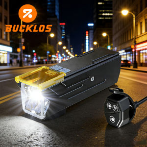 BUCKLOS Bicycle Light 4000mAh Mountain Bike Front Light USB Rechargeable Bike Haedlight Aluminium Alloy MTB Lamp