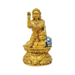 นางกวัก กวักทรัพย์ แร่เหล็กน้ำพี้แท้ วัตถุมงคลเรียกโชค ค้าขายดี มั่งคั่งร่ำรวย สูง 8 นิ้ว ฐาน 4.5 นิ้ว