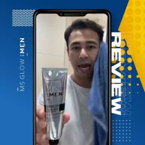 PROMO 2 FACIAL WASH MS GLOW MEN ORIGINAL - Sabun Whitening Wajah Pria Energizer Facial Wash