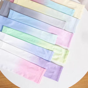 Makayo ปลอกแขนกันแดด สัมผัสเย็นฉ่ำ สีทูโทน มีกลิ่นหอมอ่อนของผ้า cooling arm sleeves