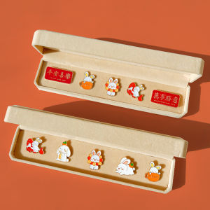 Creative Rabbit Brooch Gift for Graduation Birthday Student Friend 18 Years Old Festive Combination Gift Box Girl Heart
