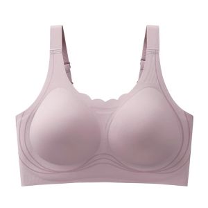 New Sporty Seamless Bra Vest Thin Design Full Cup for Women Anti-Sagging Large Size plus Size Comfortable Underwear for Ladies